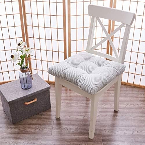 Tiita Chair Cushions 22"x22" Square Windows Pad for Adults Seating Pillows Set of 2, Green