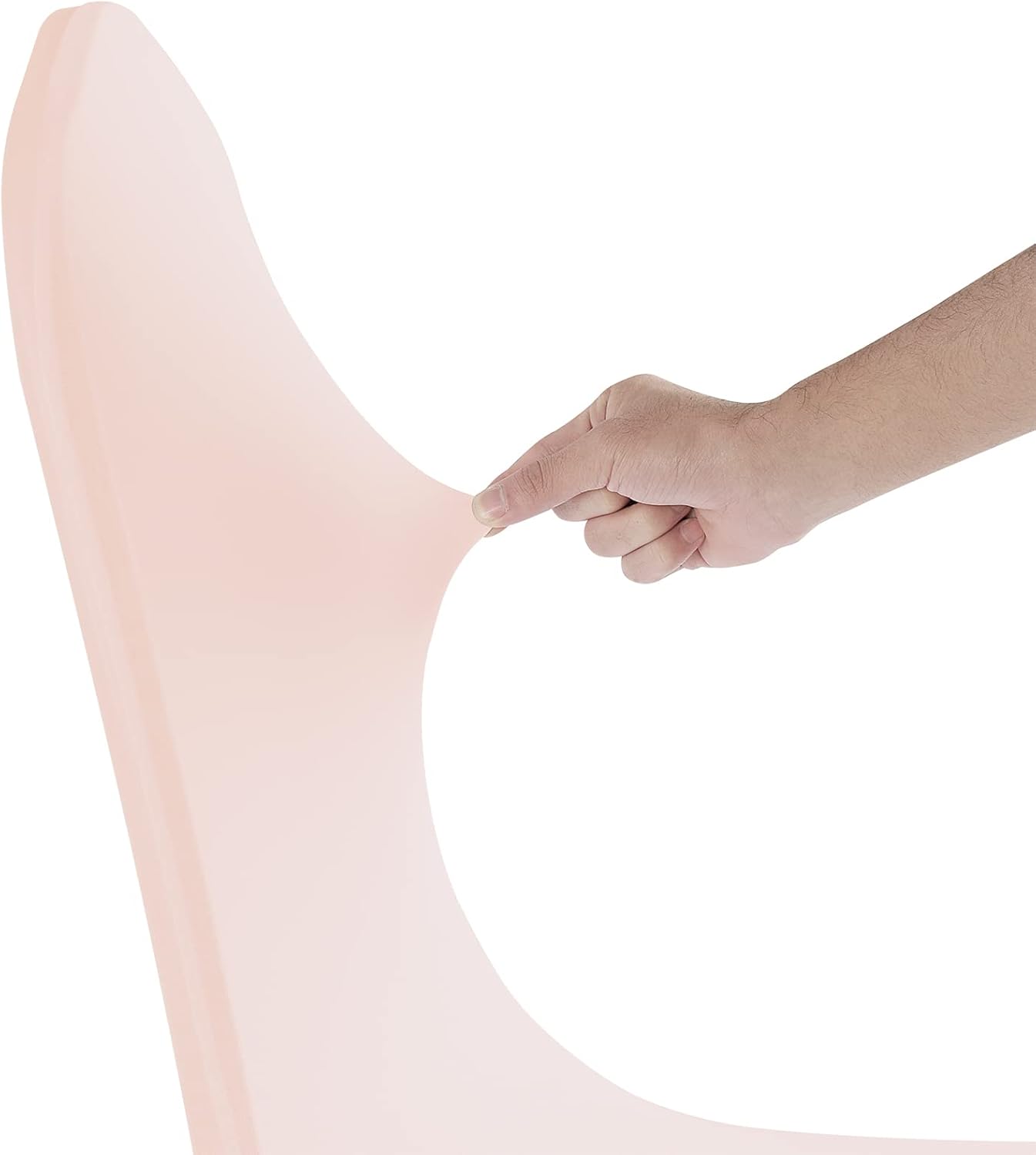 Waterproof Spandex Chair Cover 12PCS, Stretch Dining Chair Covers, Polyester Outdoor Chair Covers, Protector Stretch Chair Cover for Party Universal, Banquet, Wedding Event, Hotel(Blush Pink)