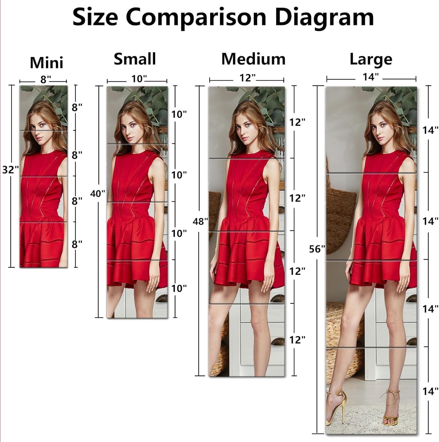 Shatterproof Wall Mirror Full Length for Bedroom, Plexiglass Gym Mirrors For Home, Extra Thick: 0.12 inch, 15.8 x 15.8 inch x 4 Pcs, Workout Mirrors Safe for Kids, Over The Door, Long Wall Mounted