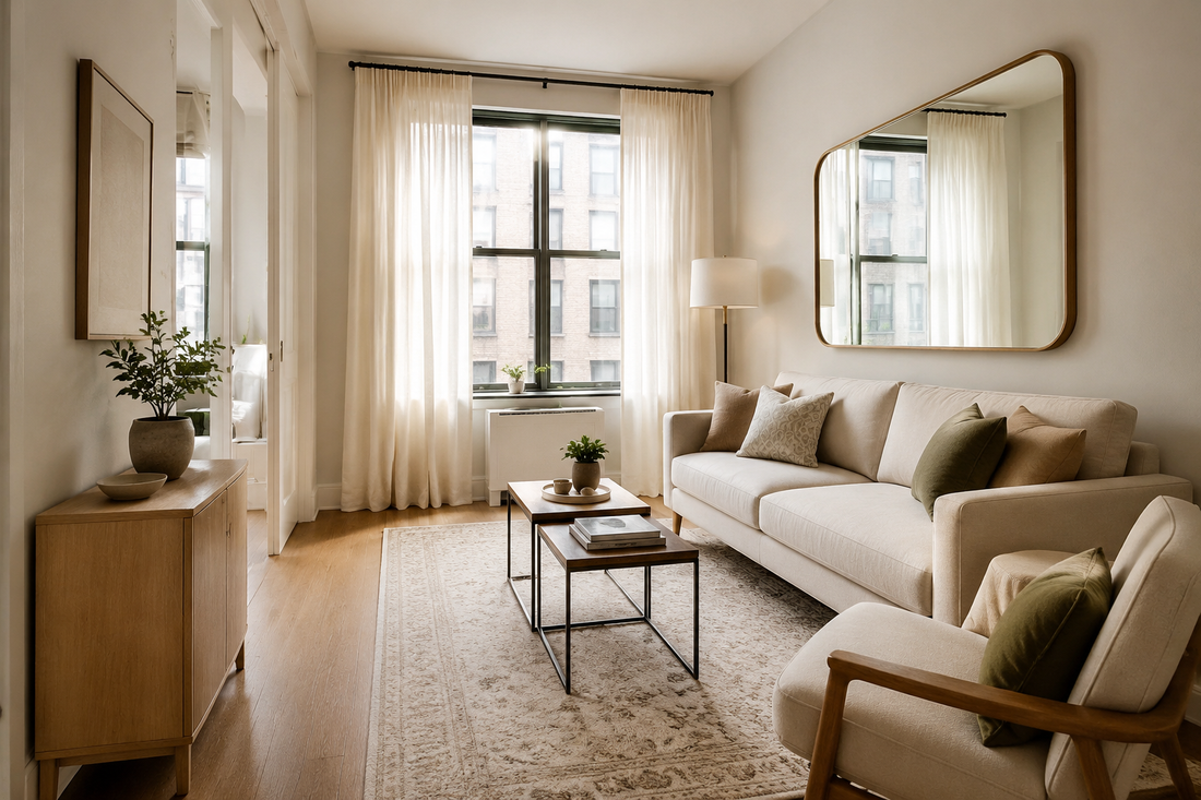 How to Make a Small Living Room Look Bigger: 12 Easy Decorating Ideas