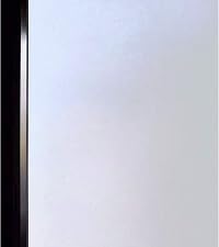 DUOFIRE Privacy Window Film Frosted Glass Film Matte White Static Cling Glass Film No Glue Anti-UV Window Sticker Non Adhesive for Privacy Office Meeting Room Bathroom Living Room DS001W 47.2x157.4in