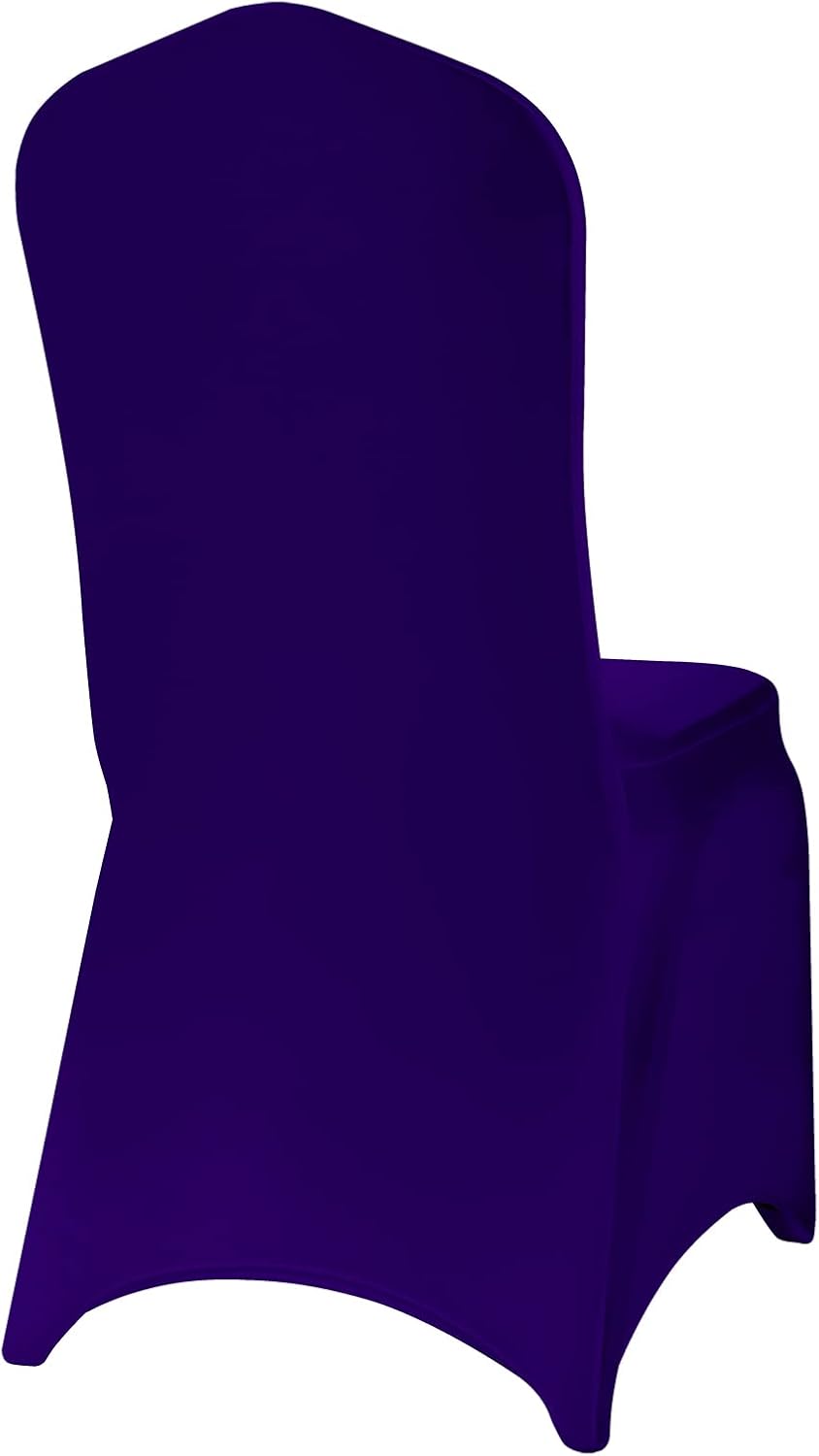 Spandex Chair Covers, 25PCS, Removable Washable Protector Stretch Covers for Living Room, Party, Banquet, Wedding Event, Hotel (Purple)