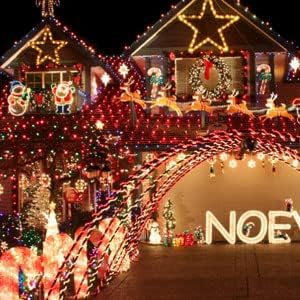 Dazzle Bright Fairy Lights Battery Operated, 20 FT 60 LED Silver Wire Waterproof Battery Operated String Lights, Christmas Decorations for Indoor Outdoor Bedroom Yard Decor, Red