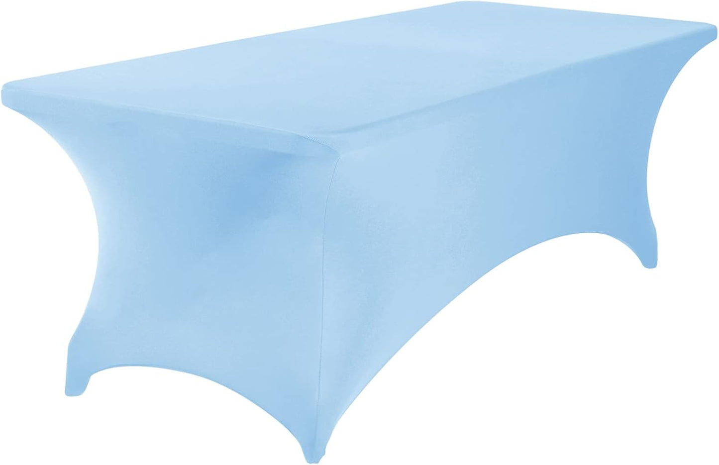 Spandex 8ft Waterproof Table Cover for Party,Wedding, Banquet, and Events(Blue Mist)