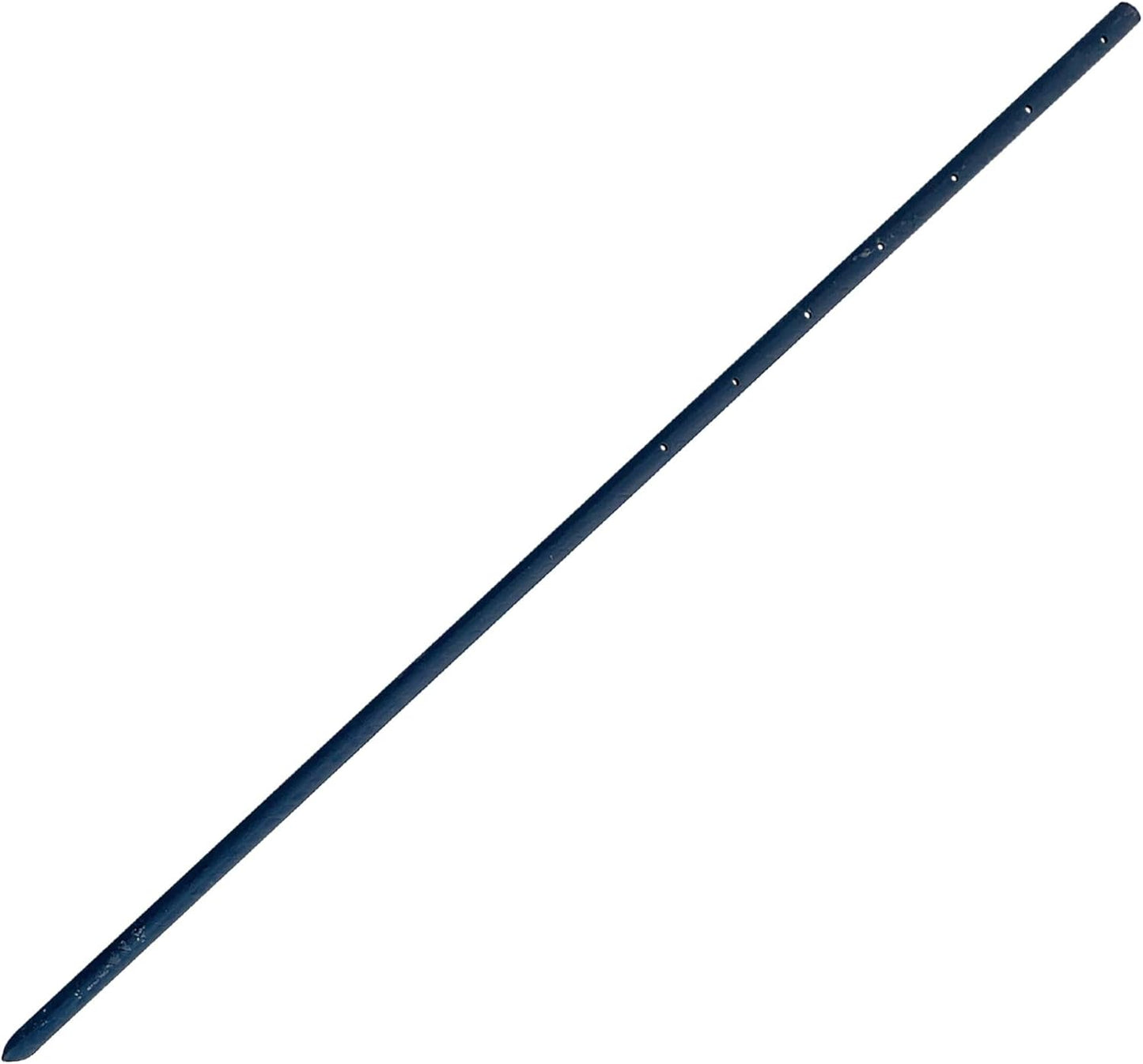 Sandbaggy Round Steel Concrete Form Stakes with Nail Holes - Rust Resistant Coating - Removable, Reusable (10, 3/4 in X 48 in)