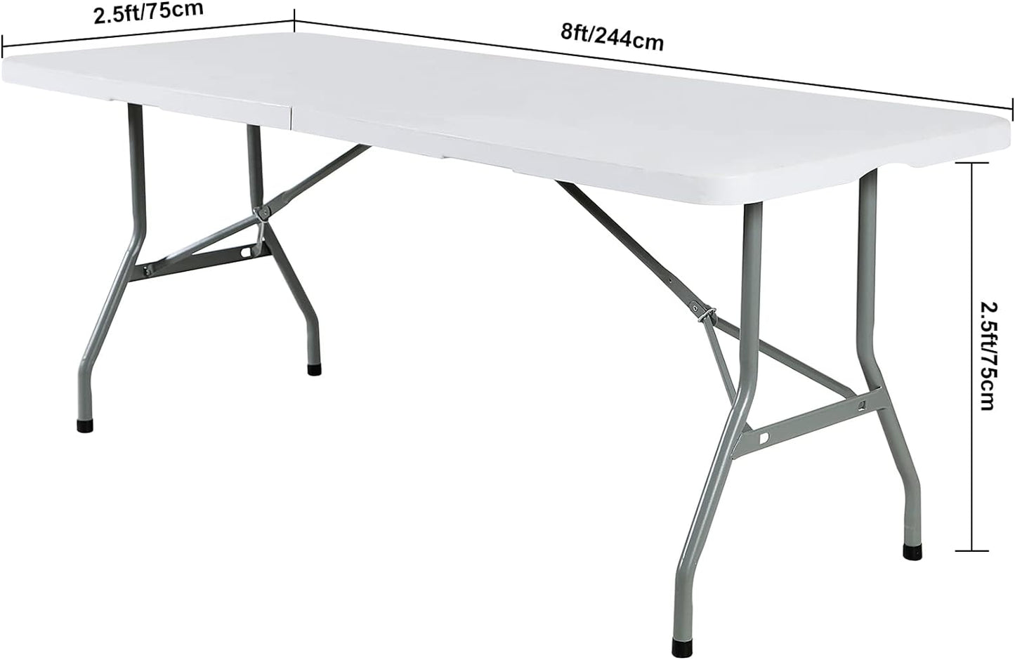 2Pack Spandex Waterproof Table Covers 8ft，Spandex 8ft Waterproof Table Cover for Party,Wedding, Banquet, and Events(Navy)