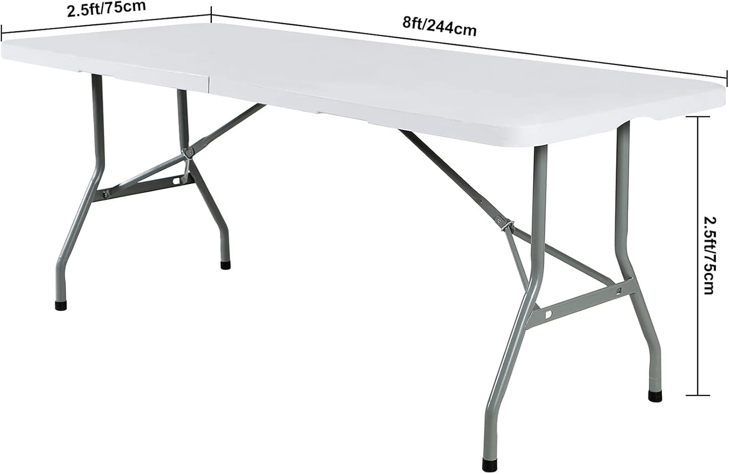 Spandex 8ft Waterproof Table Cover for Party,Wedding, Banquet, and Events(Emerald)