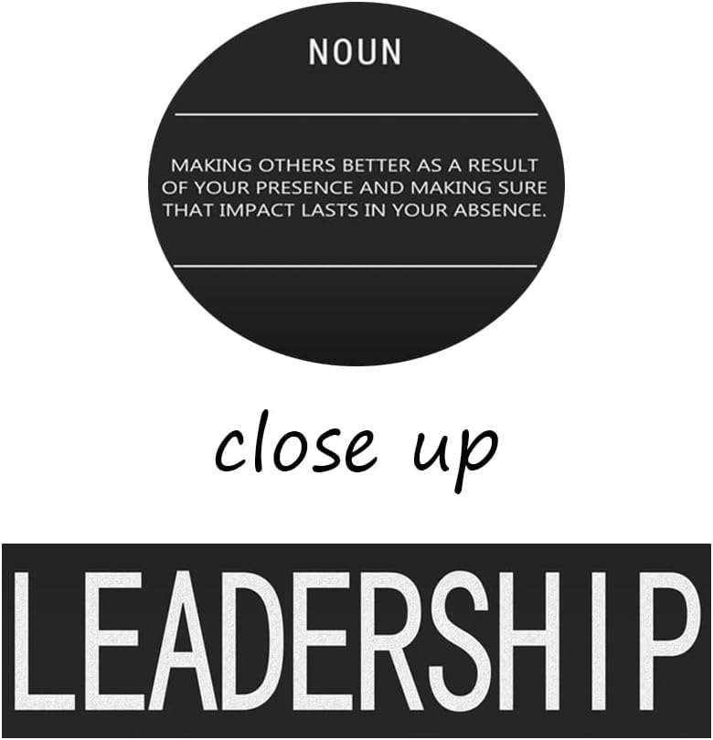 Inspirational Canvas Painting Wall Art Success Quote Inspirational Wall Art Leadership Noun Black Poster Positive Motivational Framed Artwork Prints Picture for Home Office Living Room[30" W X 40" H]