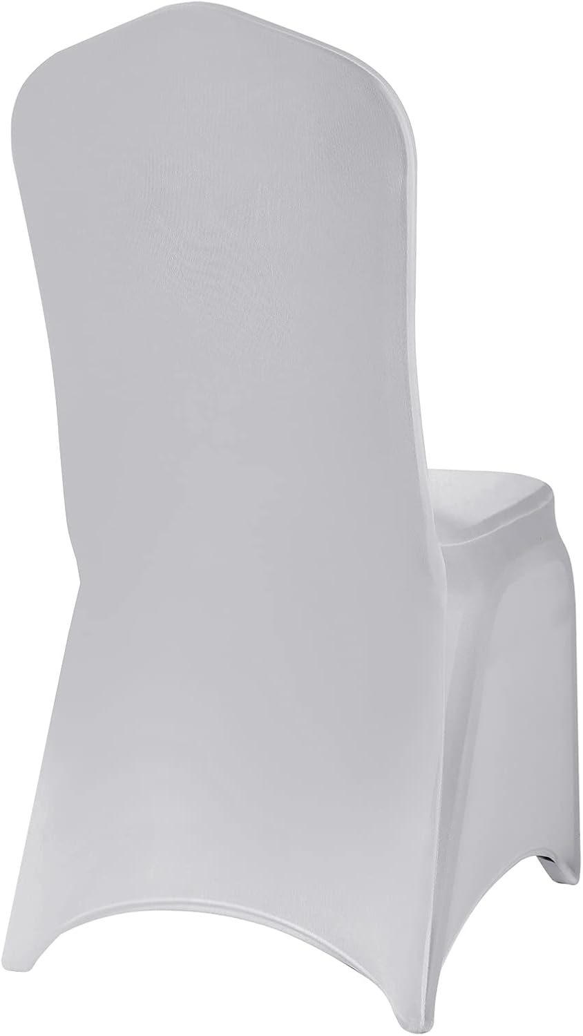 Spandex Chair Cover,25PCS,Chair Covers,Living Room Chair Covers,Removable Chair Cover Washable Protector Stretch Chair Cover for Party, Banquet,Wedding Event,Hotel(Sliver)