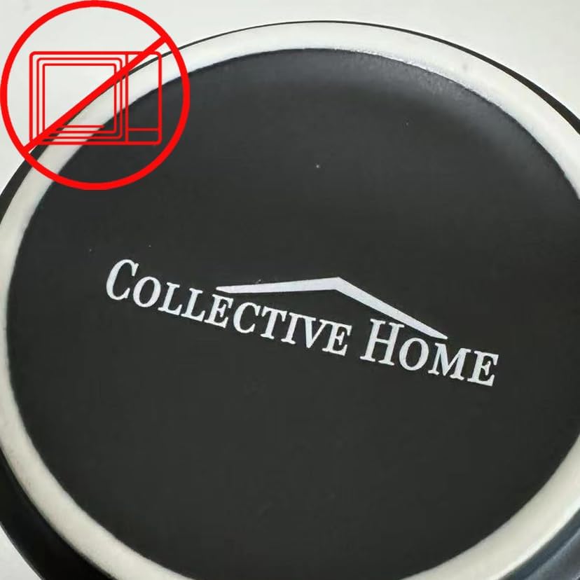 COLLECTIVE HOME - Black Monogram Ceramic Mugs, 15 oz Golden Initial Coffee Cups, Elegant Alphabet Tea Mugs, Personalized Halloween Mug with Gift Box, Perfect for Office and Home Décor (i)