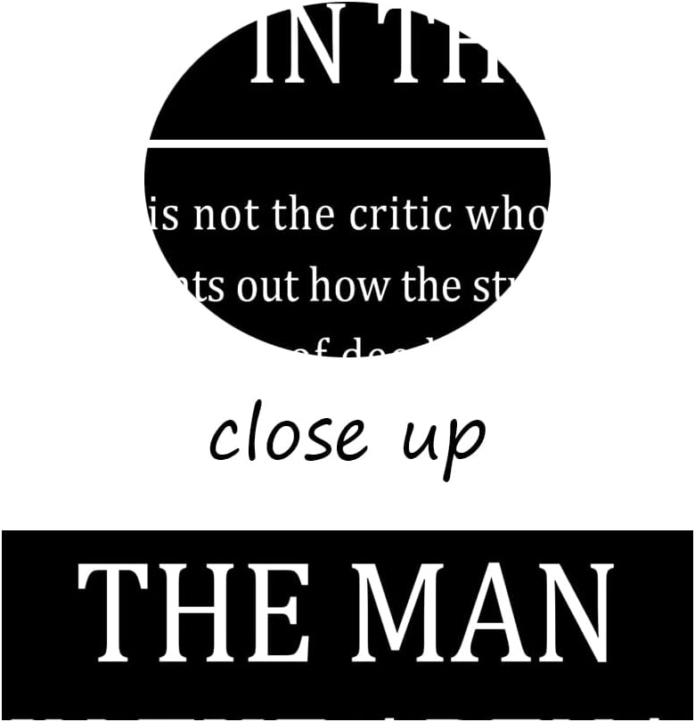Inspirational Canvas Wall Art for Office The Man In The Arena Motivational Poster Theodore Roosevelt Quotes Prints Artwork for Living Room Home Decor Painting Stretched and Framed [30''Wx 40''H]
