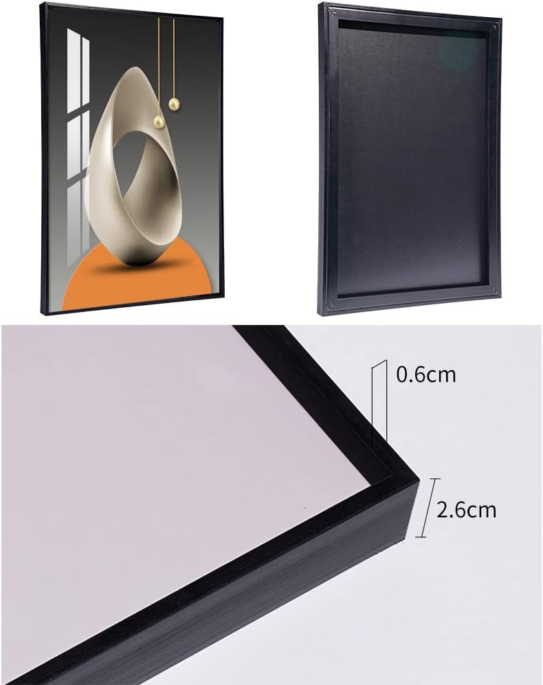 MPLONG Wall Art, Bright Style Framed Wall Art, Abstract Modern Art Shape Pattern White Blue Yellow Grey Wall Art Artfully Matching Living Room Bedroom Office Wall Decor - 20"x 28"x 3 Panels