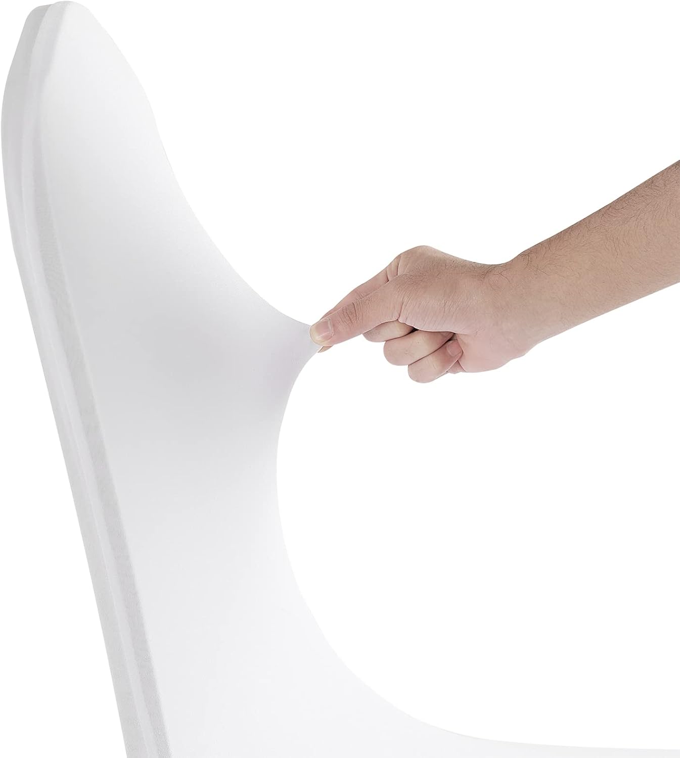 Waterproof Spandex Chair Cover 12PCS, Stretch Dining Chair Covers, Polyester Outdoor Chair Covers, Protector Stretch Chair Cover for Party Universal, Banquet, Wedding Event, Hotel(White)