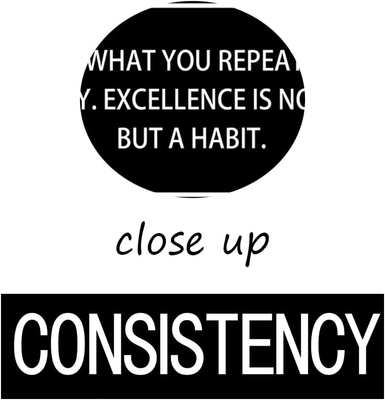 Inspirational Poster for Office Motivational Consistency Noun Canvas Wall Art Print Artwork Painting Picture for Framed Home Decoration Living Room Ready to Hang [24''W X 36''H]