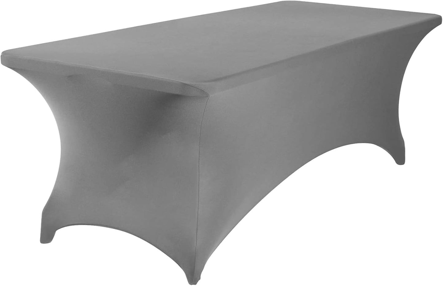 2Pack Spandex Waterproof Table Covers 8ft，Spandex 8ft Waterproof Table Cover for Party,Wedding, Banquet, and Events(Gary)