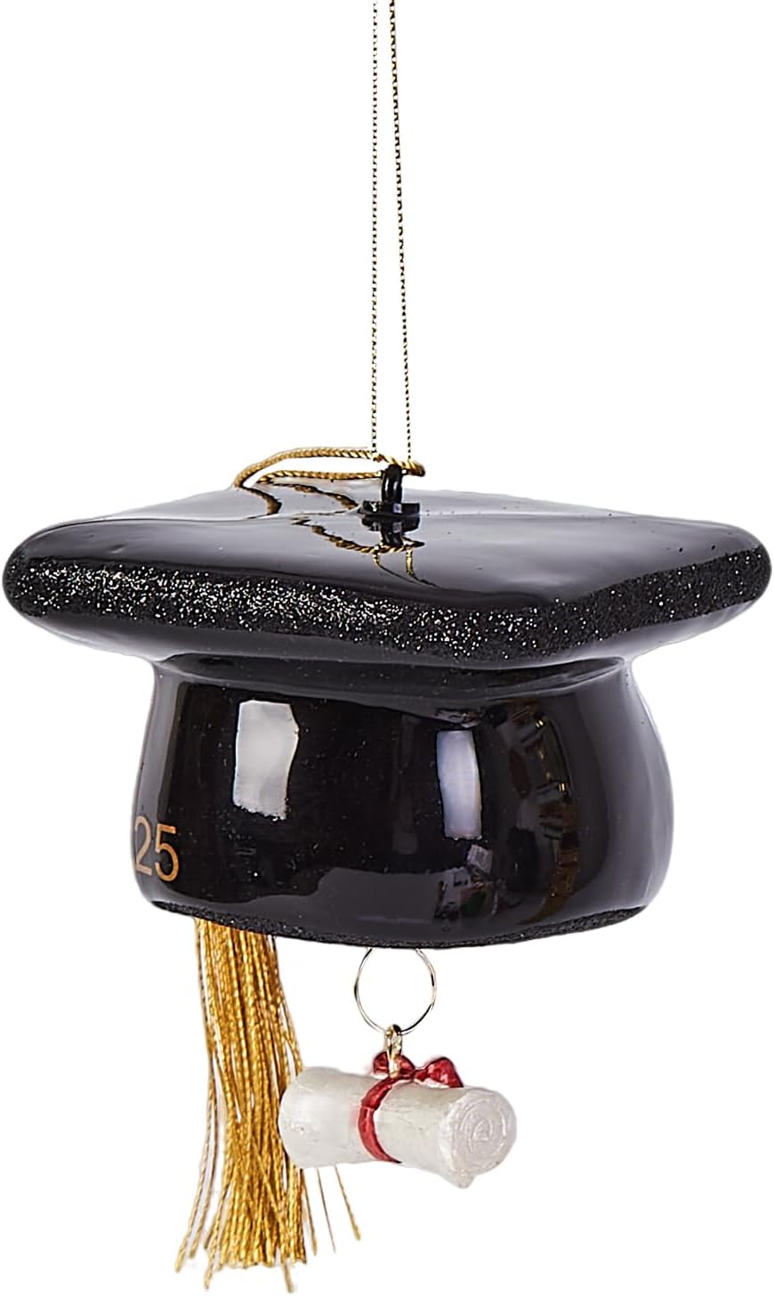 Hanging Christmas Ornaments, 2025 Glass Blown Christmas Tree Ornaments, Christmas Tree Decorations, Funny Gifts & Home Decor, Cap