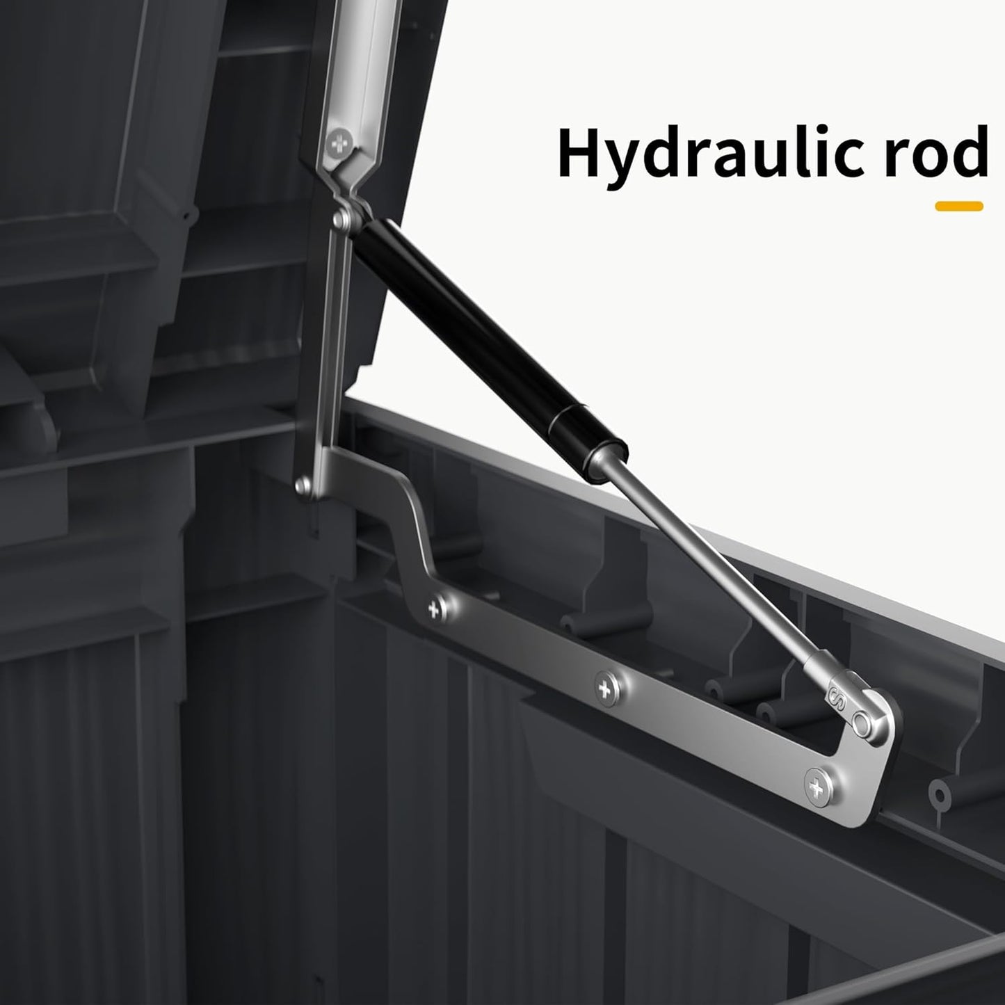 150 Gallon Outdoor Storage Box Waterproof Lockable Resin Deck Box Large, Patio Storage Bin for Pool Accessories Cushion Furniture, Garden Tools, UV-Resistant Outside Delivery Black