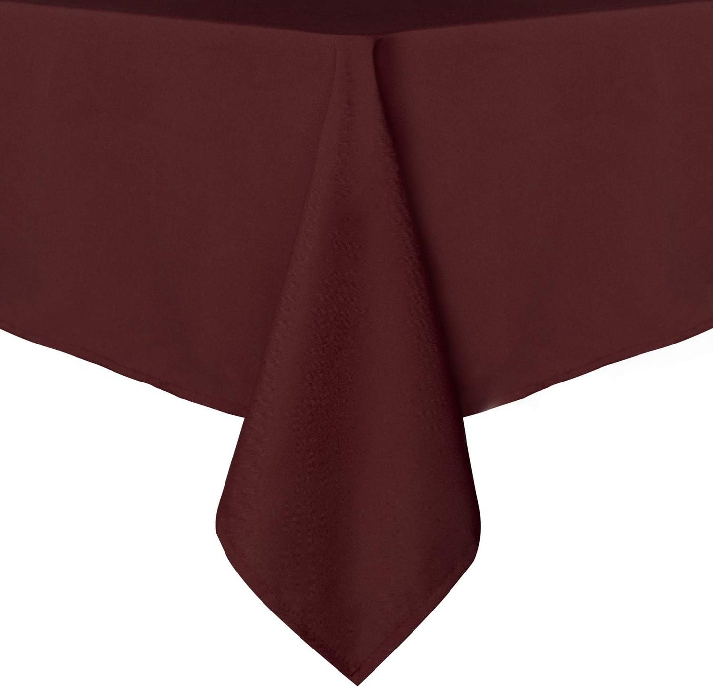 sancua Rectangle Tablecloth - 90 x 132 Inch - Stain and Wrinkle Resistant Washable Polyester Table Cloth, Decorative Fabric Table Cover for Dining Tables, Buffet Parties and Camping, Burgundy