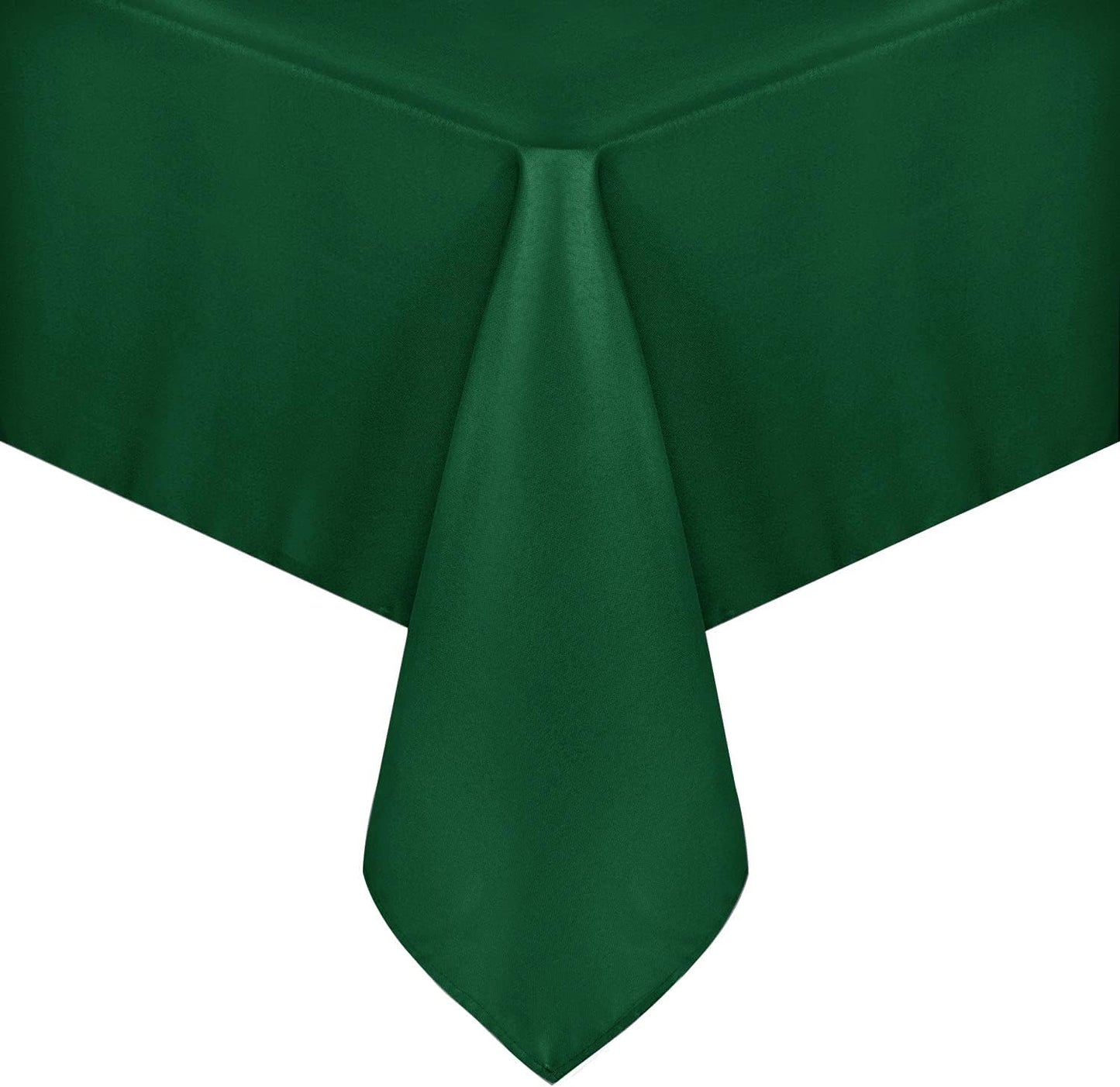 sancua Rectangle Tablecloth - 60 x 120 Inch - Stain and Wrinkle Resistant Washable Polyester Table Cloth, Decorative Fabric Table Cover for Dining Tables, Buffet Parties and Christmas, Hunter Green