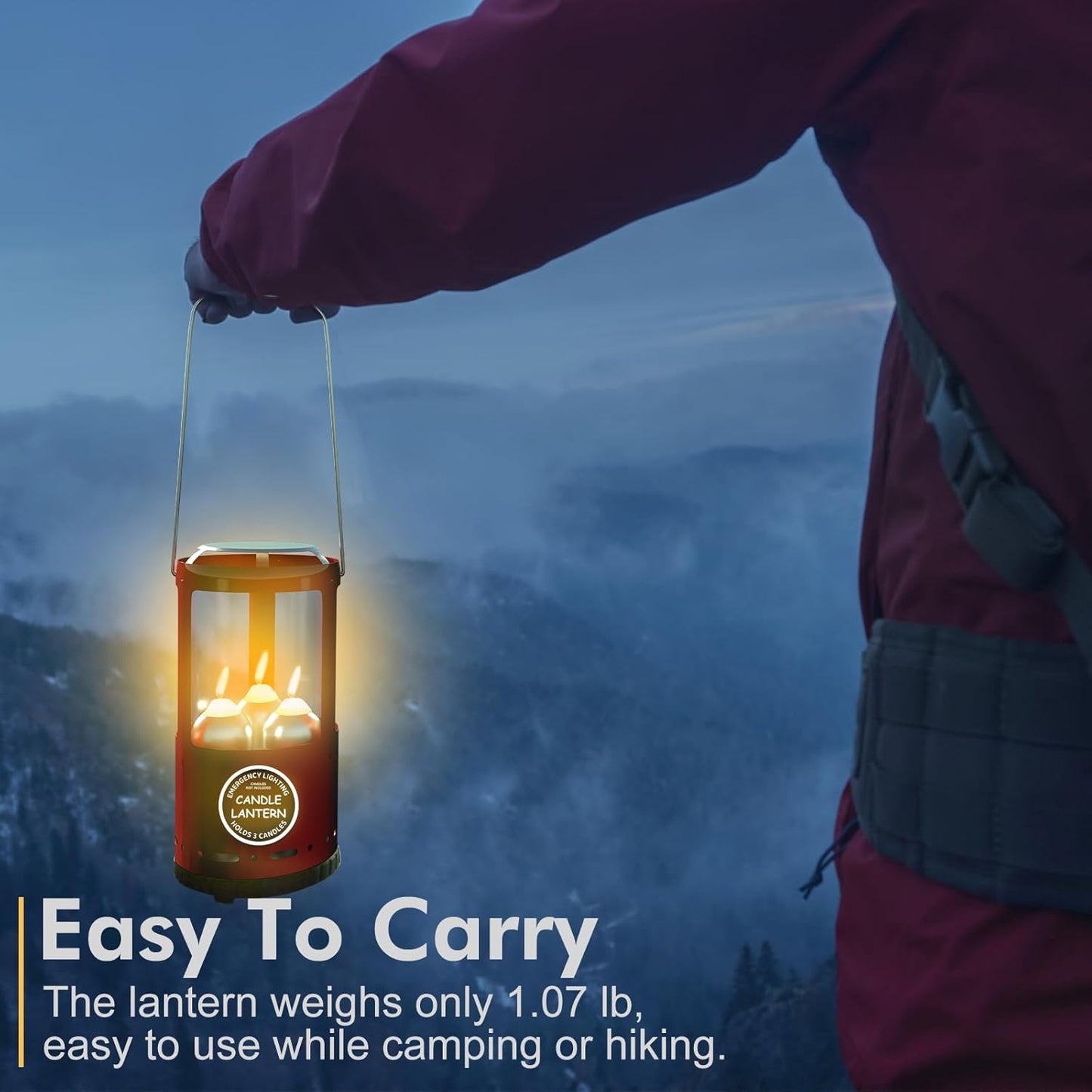 Candle Lantern, Camping Gear for Campers Use, Without Candles