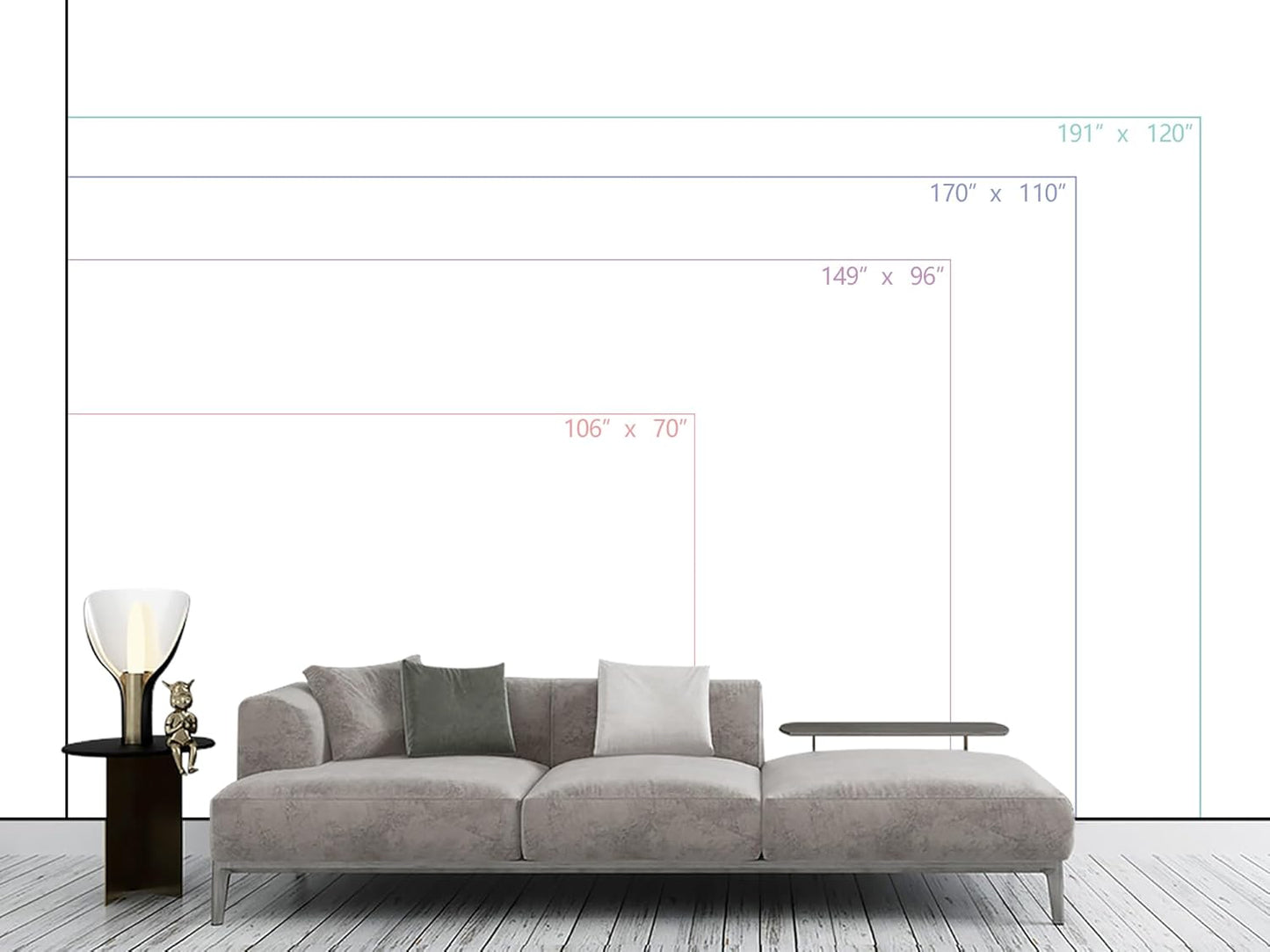 WFBHUA-Black and White Forest Mountain Wallpaper Gray Woodland Nature Landscape Wall Paper Mural for Bedroom Living Room(Not Peel and Stick)