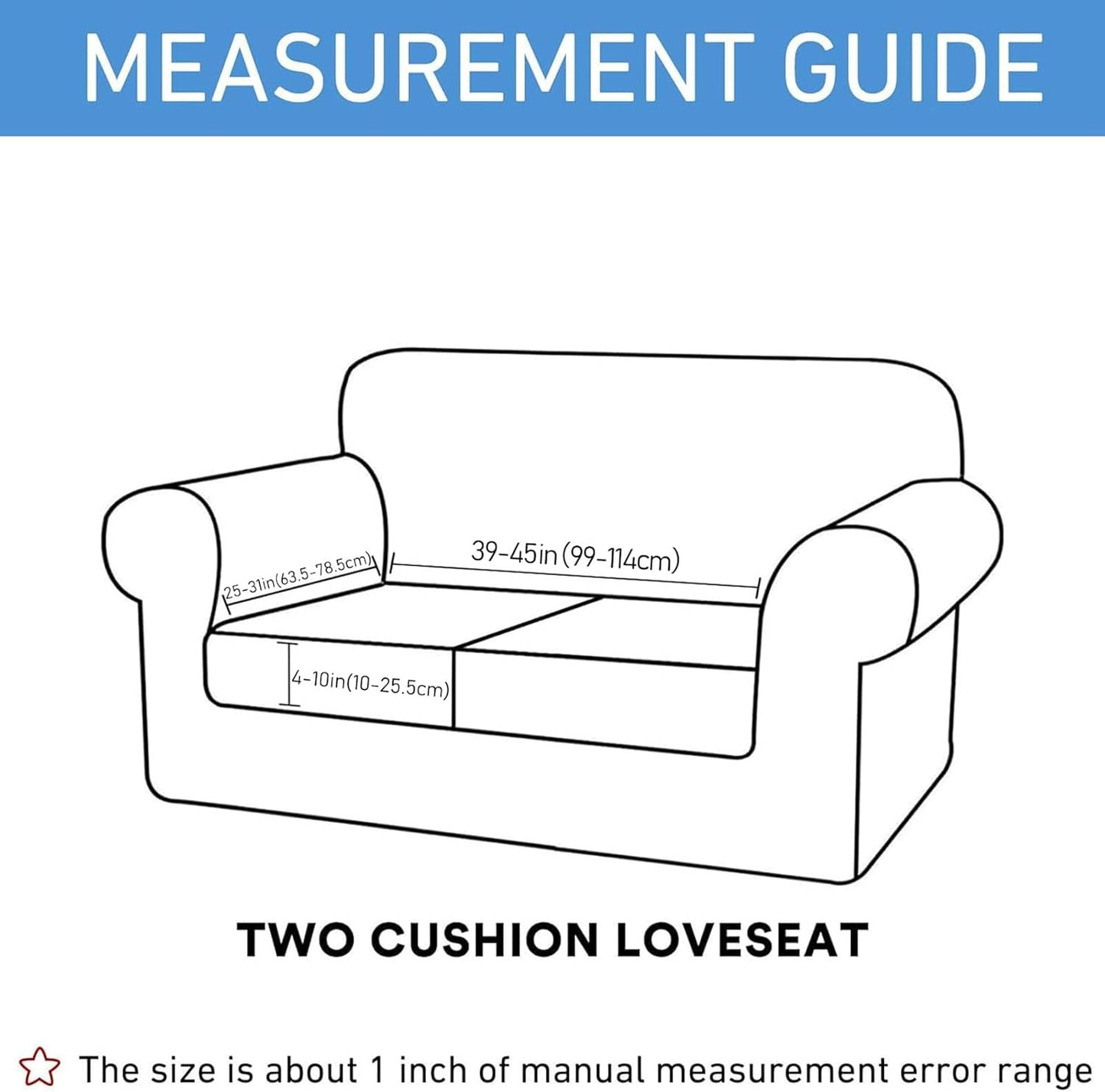 hyha Waterproof Couch Cushion Covers, Stretch Sofa Couch Seat Slipcover for Dog Washable, Non-Slip Waterproof Outdoor Cushion Covers for Patio Furniture Replacement (1 Piece for Medium, Wine Red)