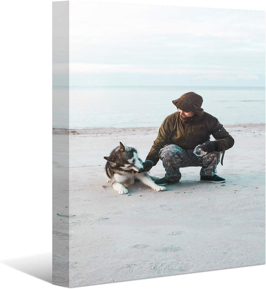 Laoife Custom Canvas Prints with Your Photos 28"x40", Canvas Photo Prints Custom, Personalized Canvas Wall Art for Office Home Bedroom Living Room Wall Decor, Gift for Father's Day Birthday Wedding