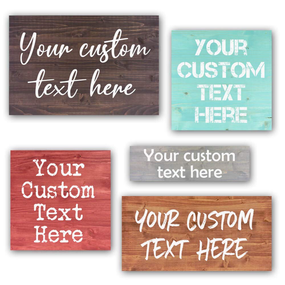 Custom Wood Signs Personalized | Farmhouse Decor | Personalized Signs | Personalized Rustic Wood Signs | Father's Day Gift | Custom Sign | Ready to Hang! (7.25x12 Inches)