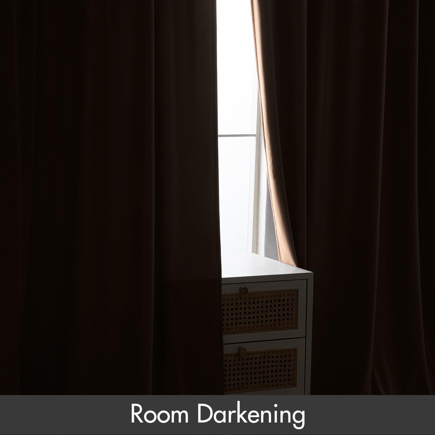 MIULEE Blush Beige Velvet Curtains Thermal Insulated Blackout Curtain Drapes for Bedroom Living Room Darkening 84 Inches Long Curtains Panels Rod Pocket Set of 2