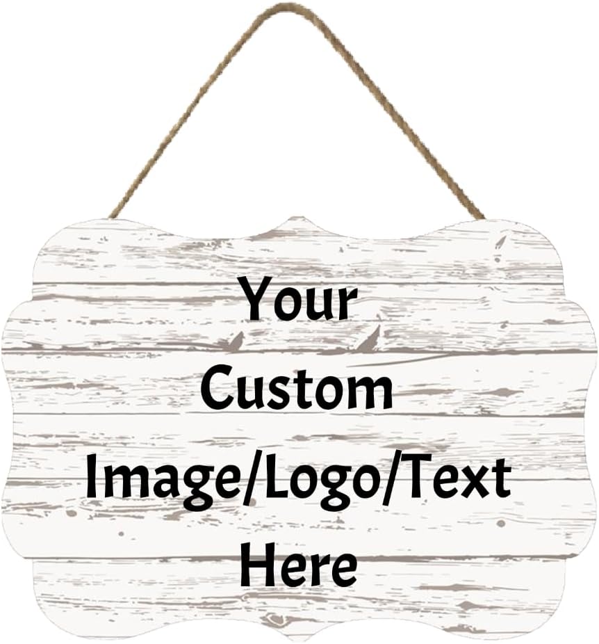 Personalized Custom Wooden Signs with Any Text Name for Home Door Man Cave Bar Family Farmhouse Decorative Home Kitchen Rustic Wall Decor