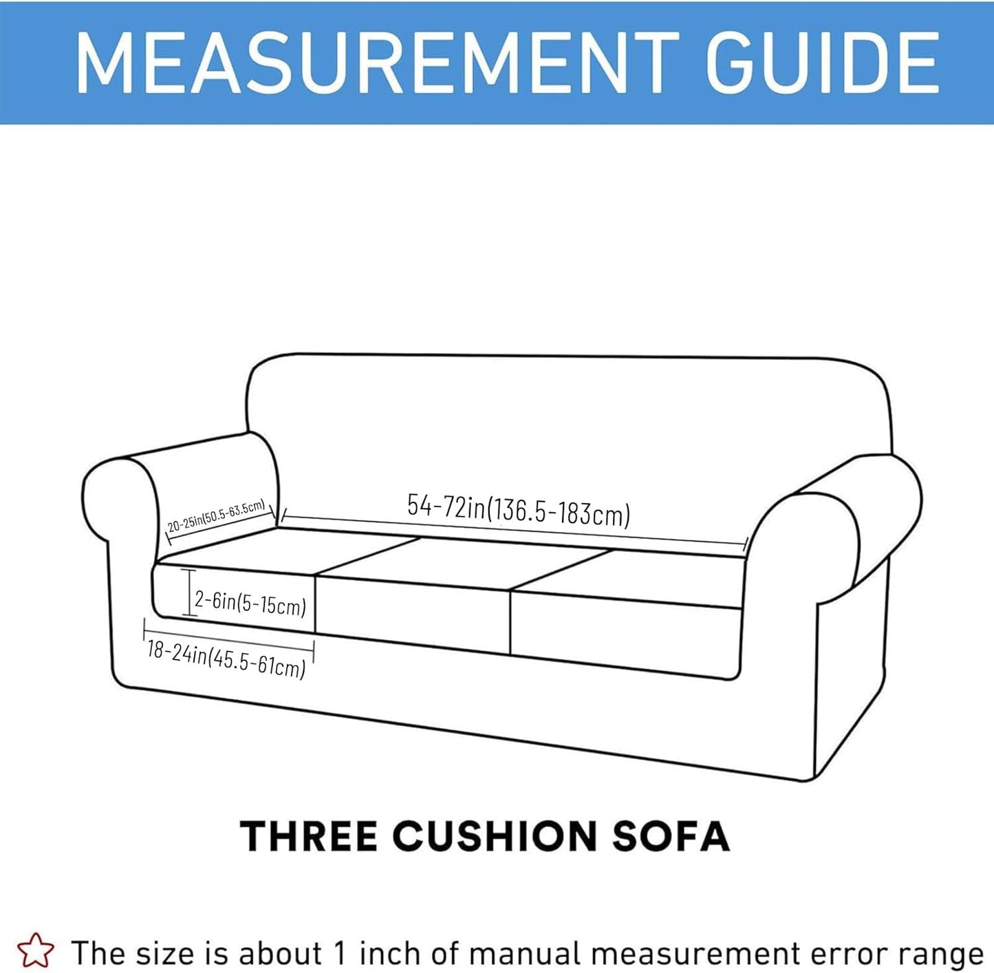 hyha Waterproof Couch Cushion Covers for Pets, Non Slip Sofa Seat Cover for Dogs Washable, Soft Thick Stretch Jacquard Fabric, Sofa Slipcovers with Elastic Bottom (3 Pieces, Light Grey)