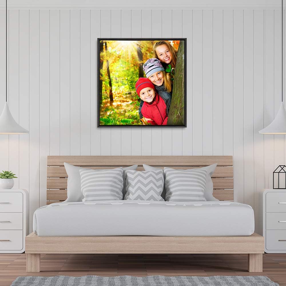 wall26 Framed Custom Canvas Wall Art for Living Room, Bedroom Canvas Prints for Home Decoration Ready to Hang - 24"x24", Black Frame