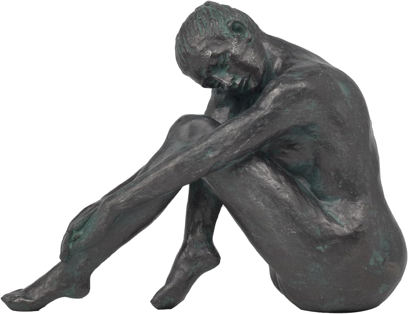 Guichifun Yoga Dancer Statue Home Decoration - Resin Bronze Sculpture Modern Creative Home Garden Statue Handicrafts Art Ware Décor Office Room or Outdoor Gifts 7.8 x 3 x 5.8 Inch