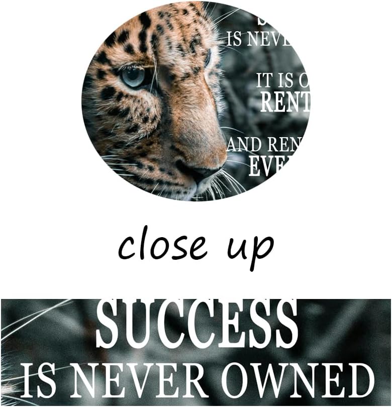 Success Is Rented Inspirational Wall Art Success Entrepreneur Quotes Posters Motivational Wall Decor For Office Living Room Bedroom Office Bathroom Canvas Print Framed Ready to Hang [30" W X 40" H]