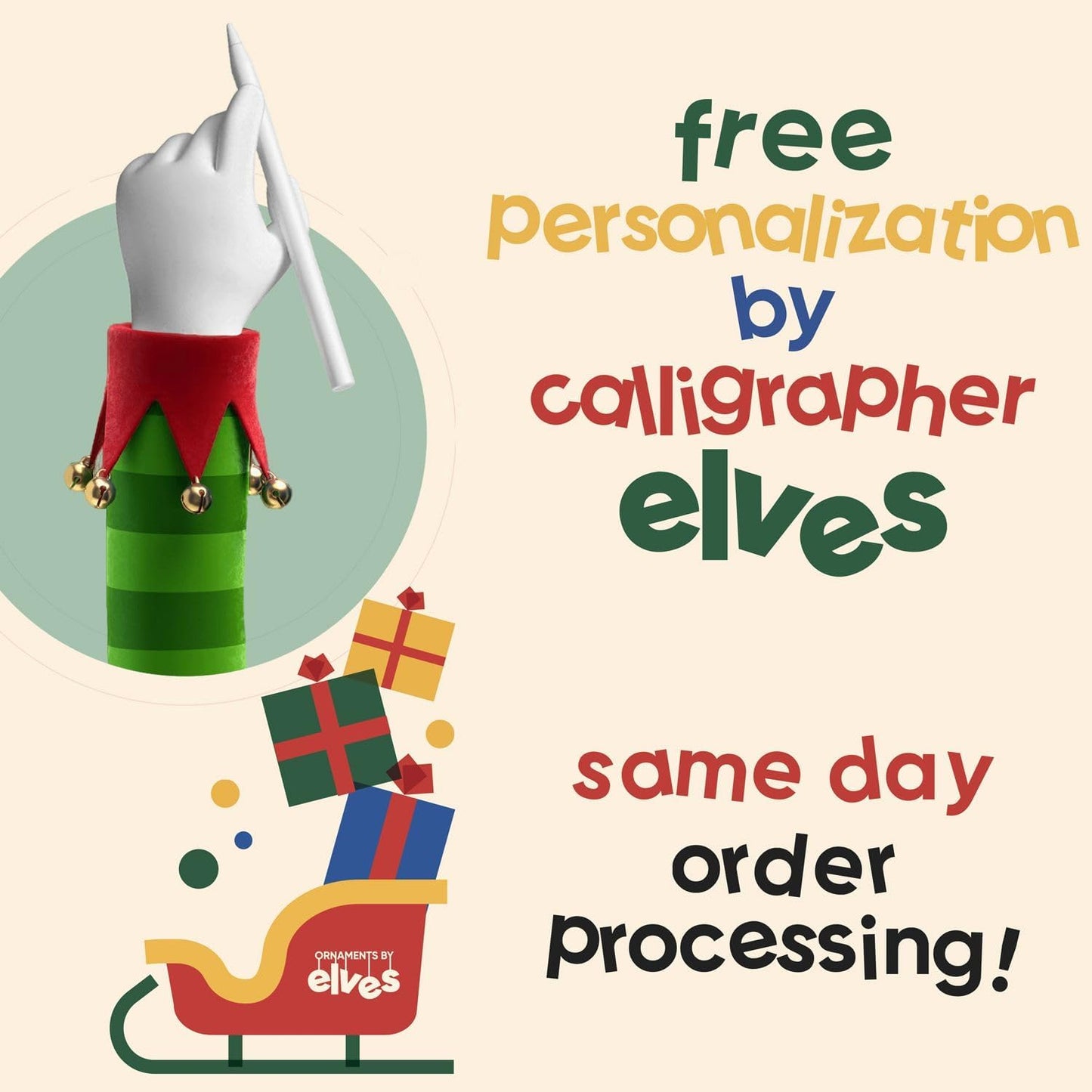 Ornaments by Elves - Personalized Black Controller Christmas Ornaments 2024 - Indoor Outdoor Hanging Decor for Personal and Family Christmas Party Decorations in Giftable Packaging