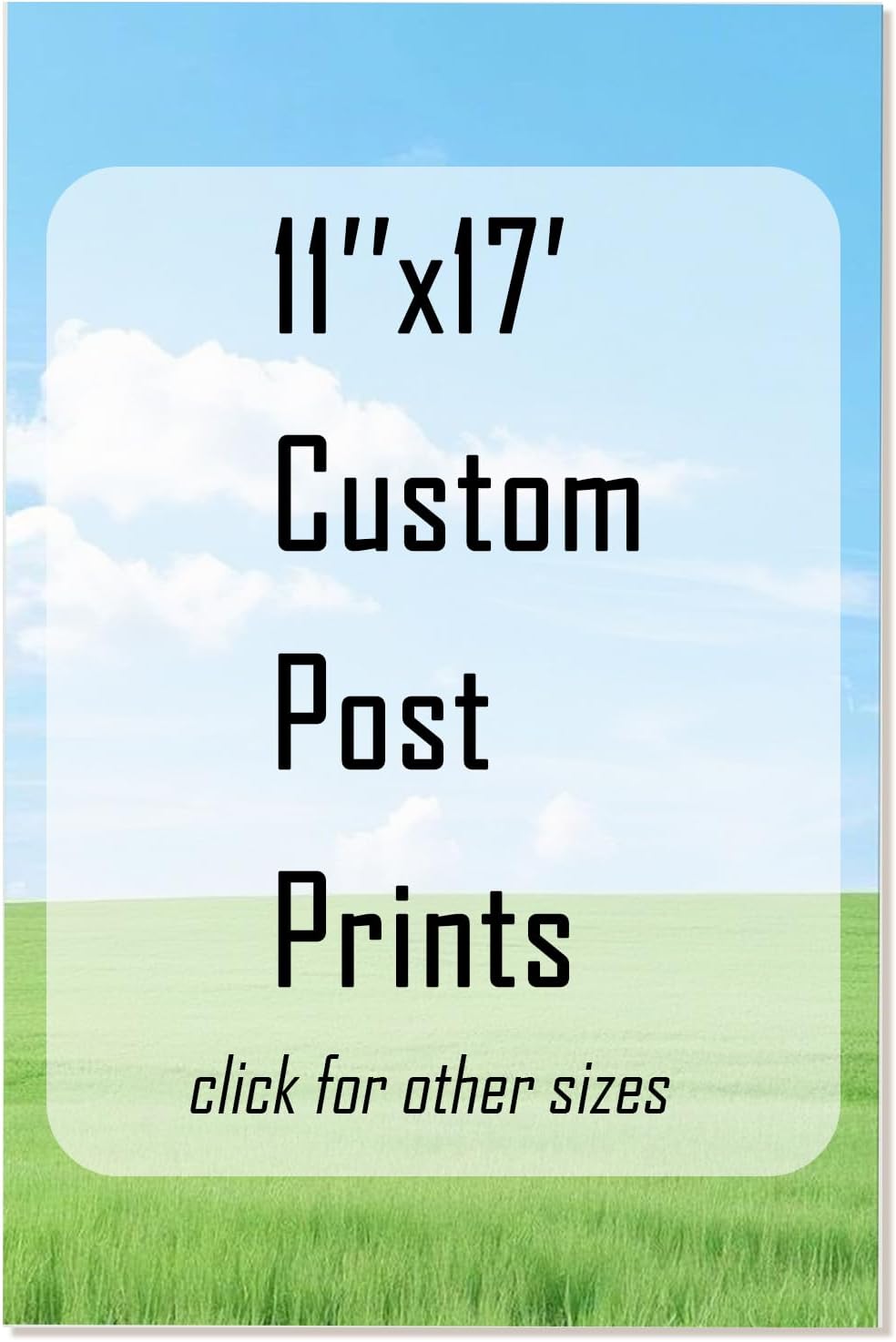 GZZFXXD Personalized Custom 11''x17'' Canvas Prints with Your Photo/your Image Large Wallart Wall Decor for Bedroom Dining room Living room Children's room(Unframed)