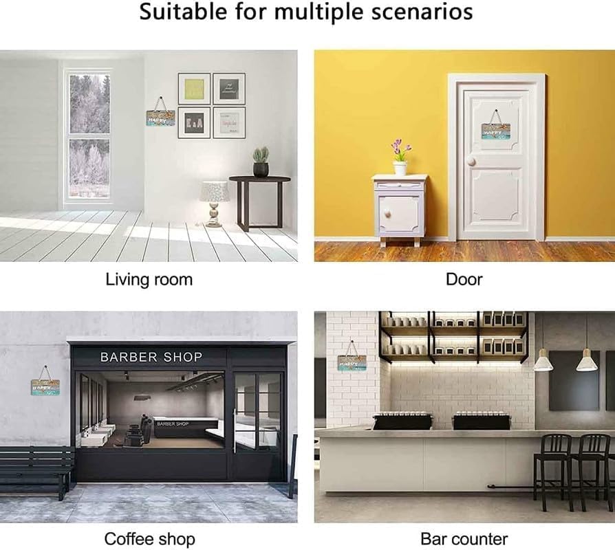 Farmhouse Bedroom Wall Art, Together is Our Favorite Place to Be,Rustic Wood Wall Hanging Quotes Master Bedroom Signs Family Plaque Home Decor for Wedding Decorations (Together) 4x16 Inch