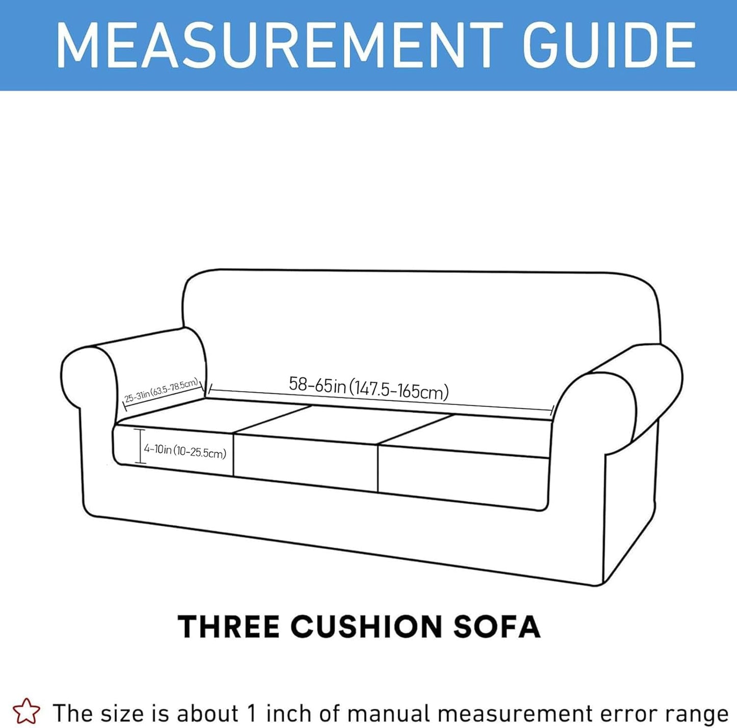 hyha Waterproof Couch Cushion Covers, Stretch Sofa Couch Seat Slipcover for Dog Washable, Non-Slip Waterproof Outdoor Cushion Covers for Patio Furniture Replacement (1 Piece for Large, Peacock Blue)