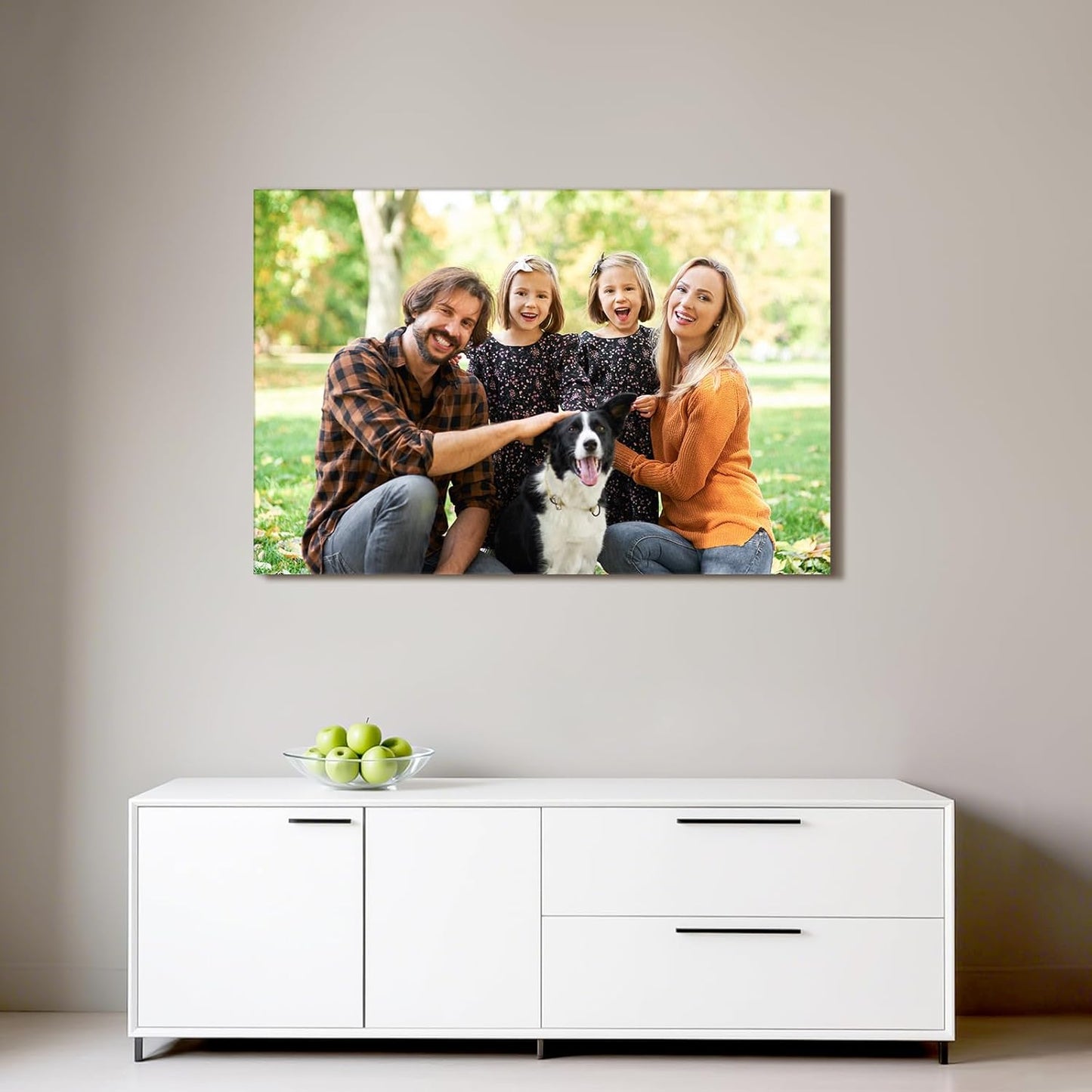 Custom Canvas Prints with Your Photos - Personalized Pictures Print, Customized Photo Gifts, Wall Art Poster Canvas Printing for Wedding, Family, Baby, Pets, Home Office Decor, Wrapped Frame
