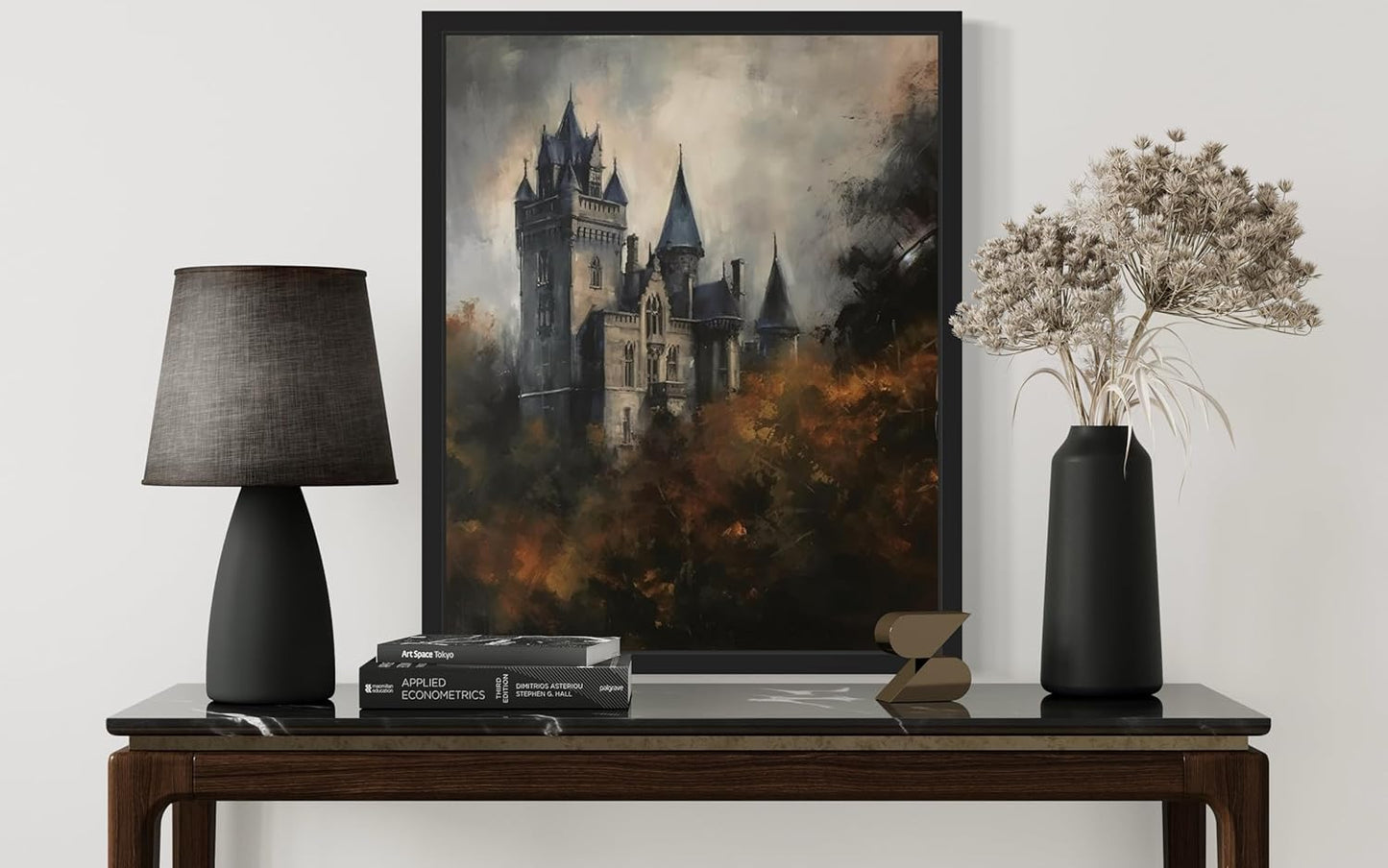 Old Castle Poster Art Print, Halloween Scary Vintage Wall Art Academia Spooky Painting Decoration for Horror Prints, Gothic Posters Bedroom Decor 89 (Old Castle, 16 x 20 inches, Unframed)