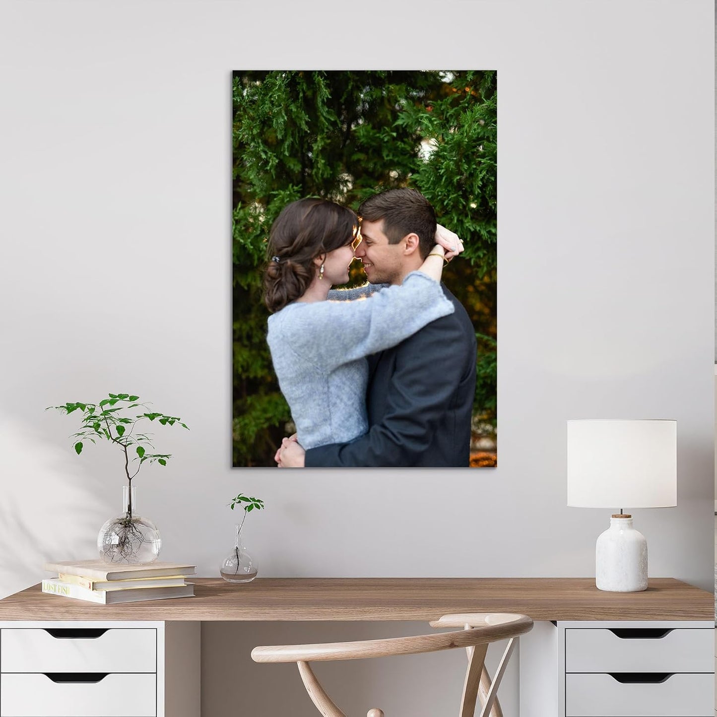 Tapuayts Personalized Custom Canvas Poster: Upload Your Image/Photo for Custom Photo-to-Poster Printing, Quality Wall Art Print (16" X 24")