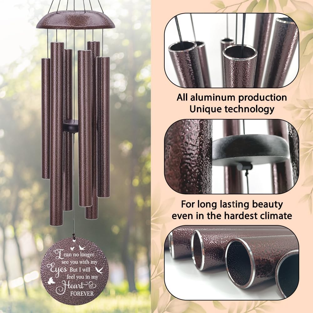 Personalized Cardinal Wind Chimes for Loss of Loved One, Sympathy Gifts for Loss of Mother Father Daughter Brother Sister Best Friend Keepsake Outdoor Garden Yard Home A Limb Has Fallen