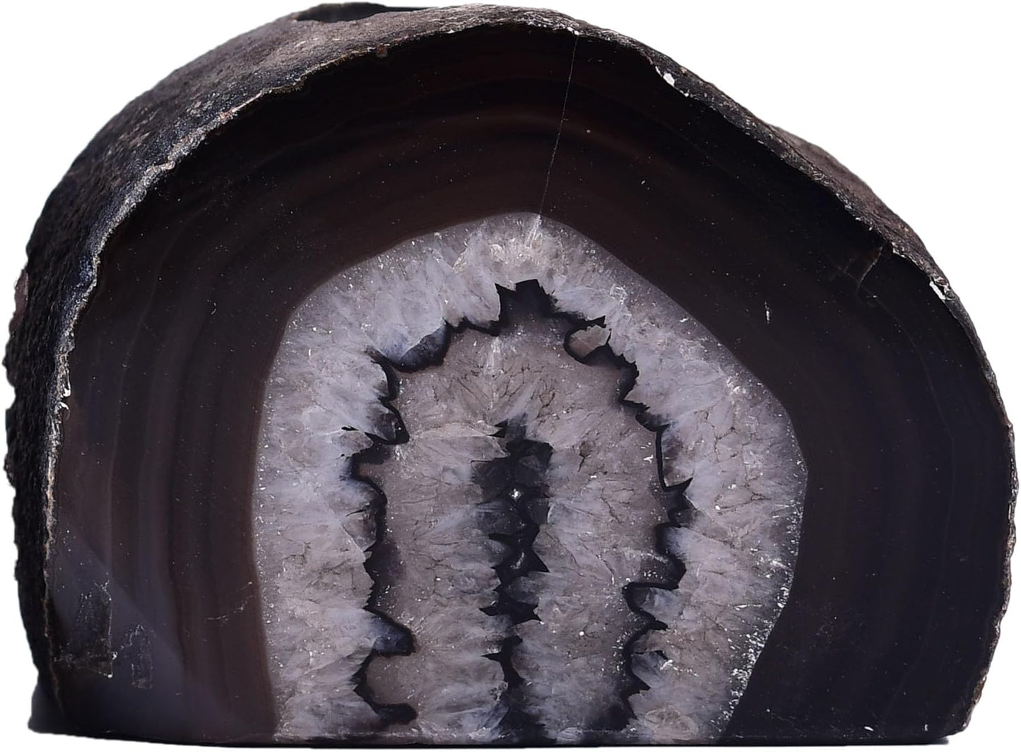 AMOYSTONE Large Raw Agate Altar Stand 2-2.5lb | Ritual Centerpiece Spiritual Meditation Base | Witchcraft Ceremonial Holder | Brazilian Agate | Heavy Duty Natural Stone | Collector's Gift