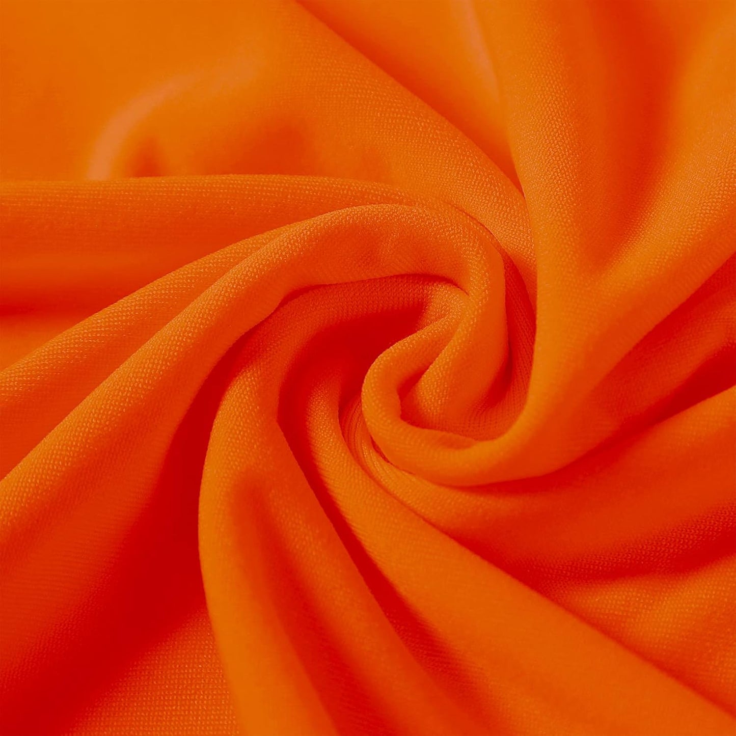 Spandex Chair Covers, 12PCS, Washable Protector for Living Room, Party, Banquet, Wedding, Hotel (Orange)