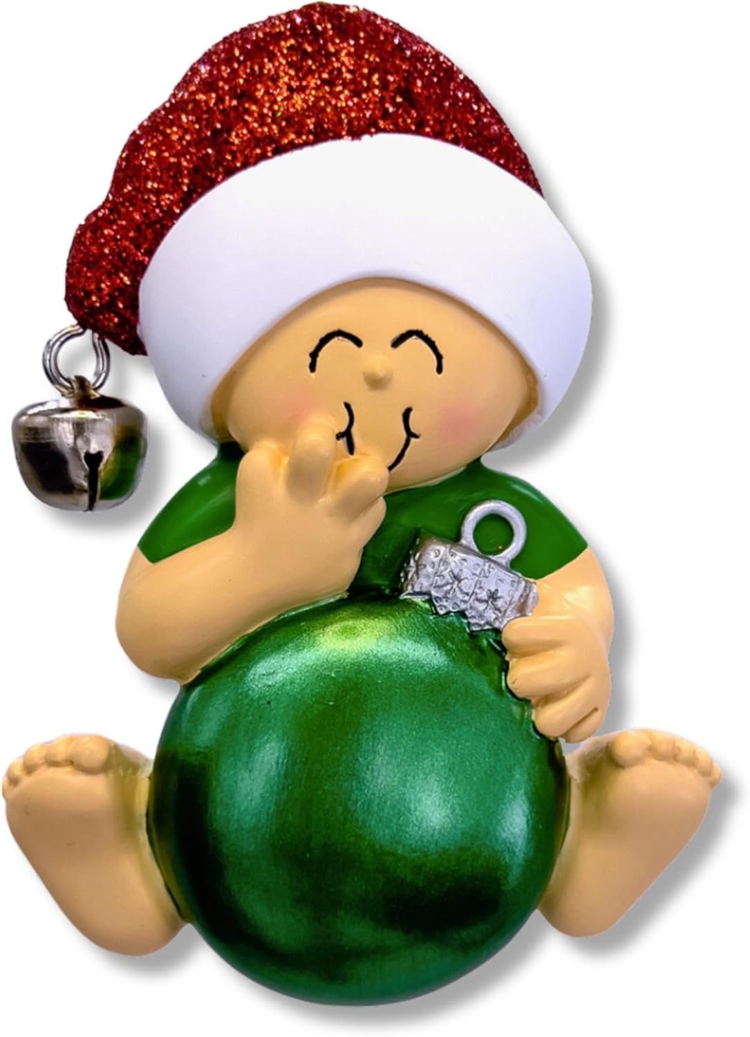 Ornaments by Elves - Personalized Baby Red Christmas Ball Ornaments 2024 - Customized Hanging Baby Girl Red Balls Christmas Decorations Use as Ornaments Christmas Tree in Giftable Packaging