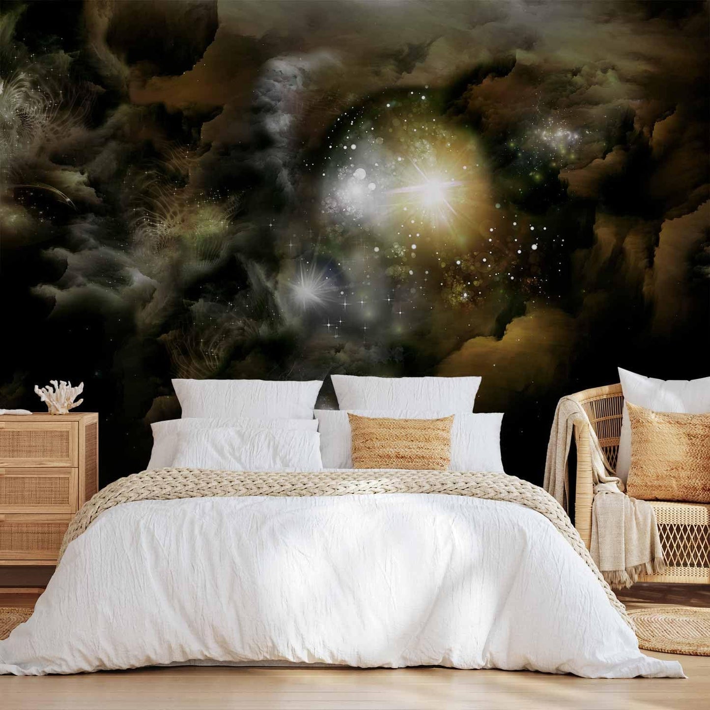 artgeist Premium Wall Mural Cosmos Galaxy 177x124 in - XXL Non-Woven Wallpaper Fleece Wall Decor Photo Print Picture Image Design Home n-A-0027-a-b