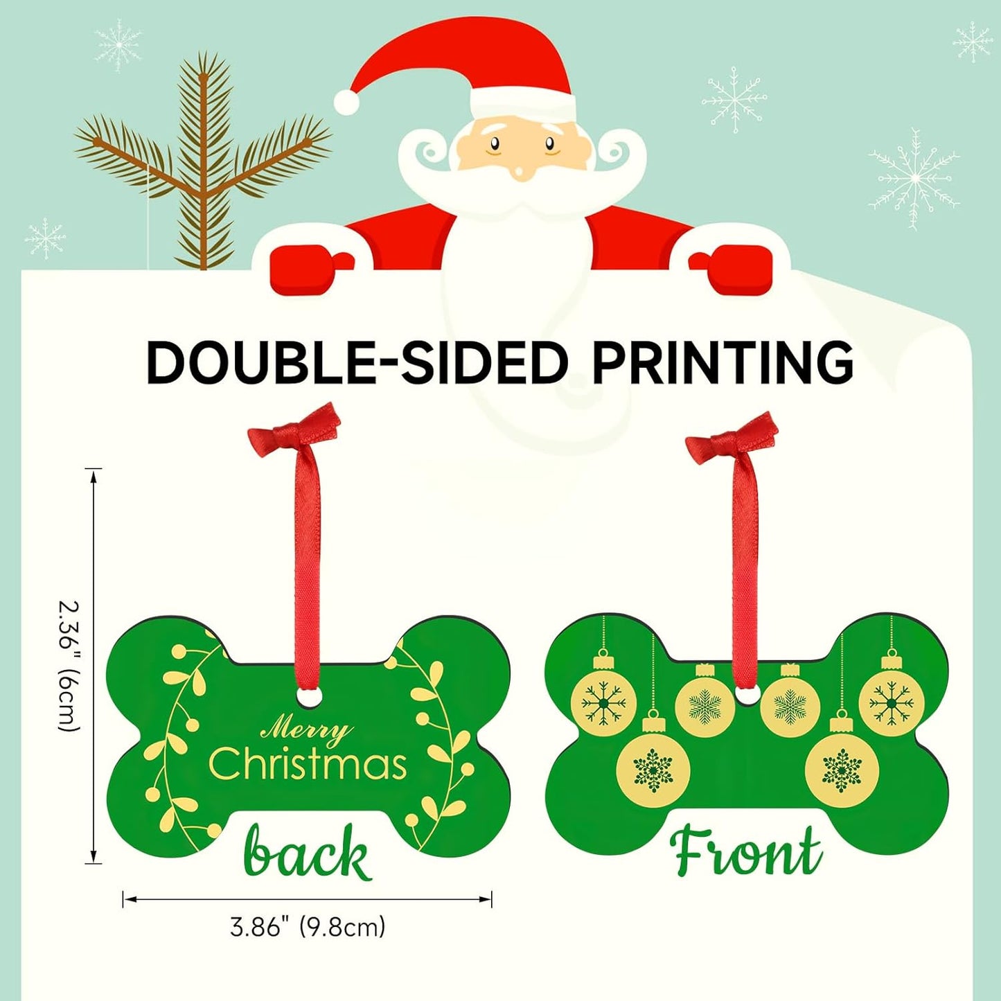 Personalized Christmas Ornaments 2025 Wood Custom Picture Text Hanging Ornament Customized Christmas Tree Decorations Keepsake Gift for Family Couples Xmas Tree Home Decor