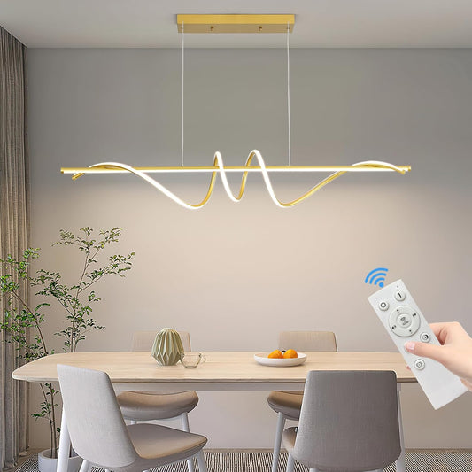 Modern Chandelier, Dimmable LED Pendant Light, Ring Chandelier for Living Room, Dining Room, Kitchen, Bedroom