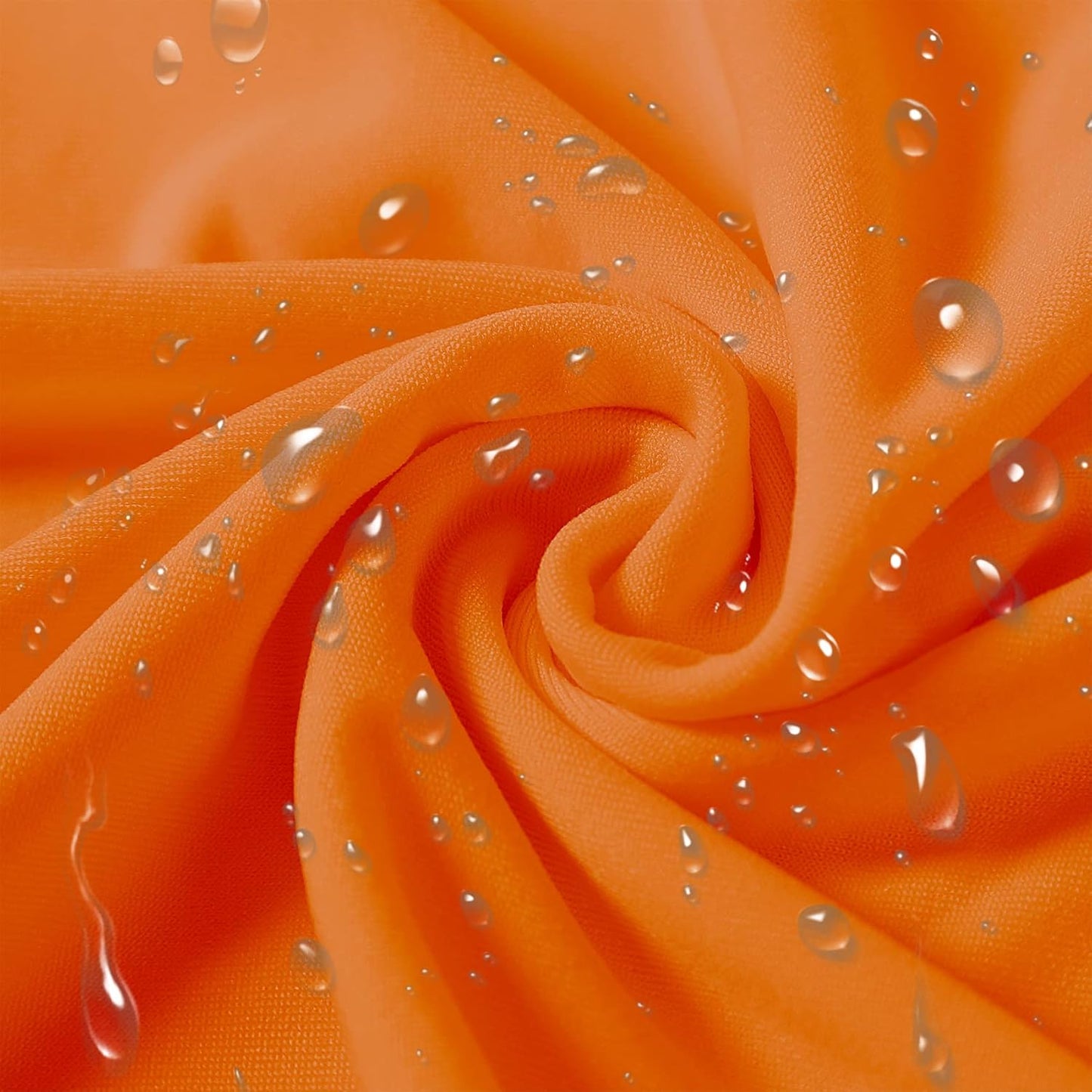 SUPERO Orange Chair Cover 25PCS, Polyester Spandex Waterproof Stretch Dining Chair Covers, Protector for Party, Banquet, Wedding Event, Hotel