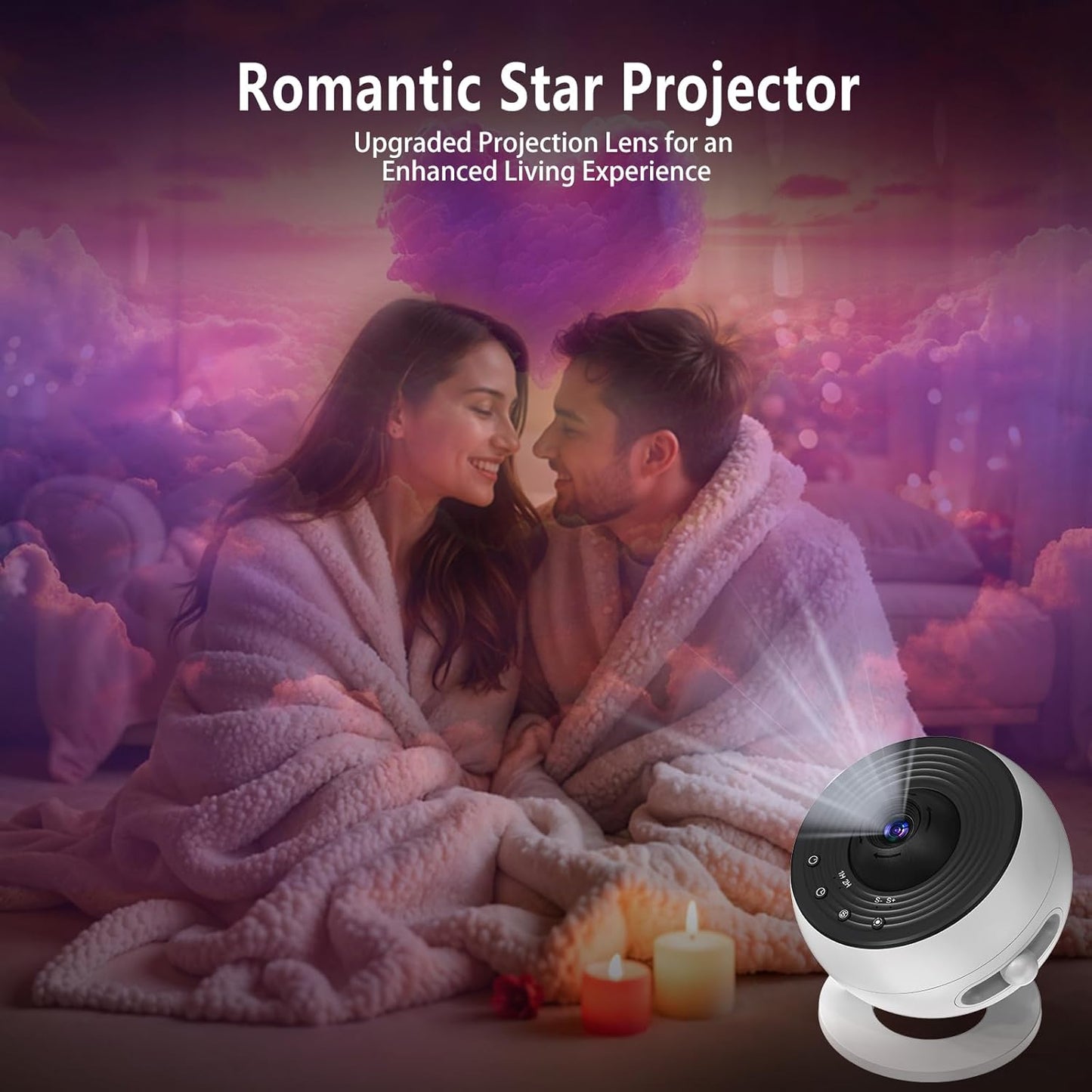 Upgrade Galaxy Projector for Bedroom, Home Planetarium Projector Lamp,LED Space Galaxy Lamp, Room Decor for Kids Adults with 14 Planet Discs, Moon/Halloween/Birthdays Light Star Projector with Timer